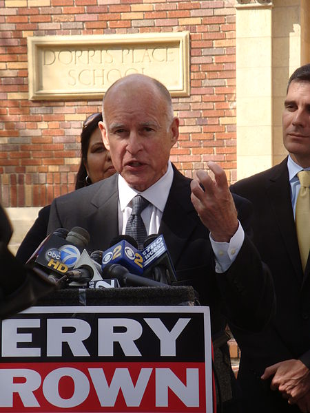 California Governor Jerry Brown.