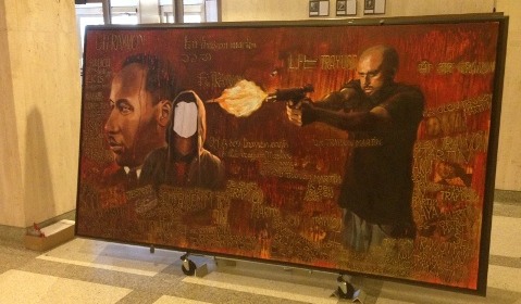 Mural called "We Are All Trayvon Martin".