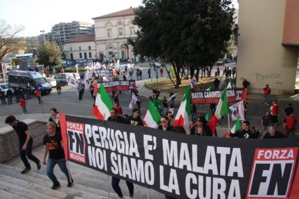 Forza Nuova accuse Kyenge of advocating policies that would bring about the genocide of the Italian people.