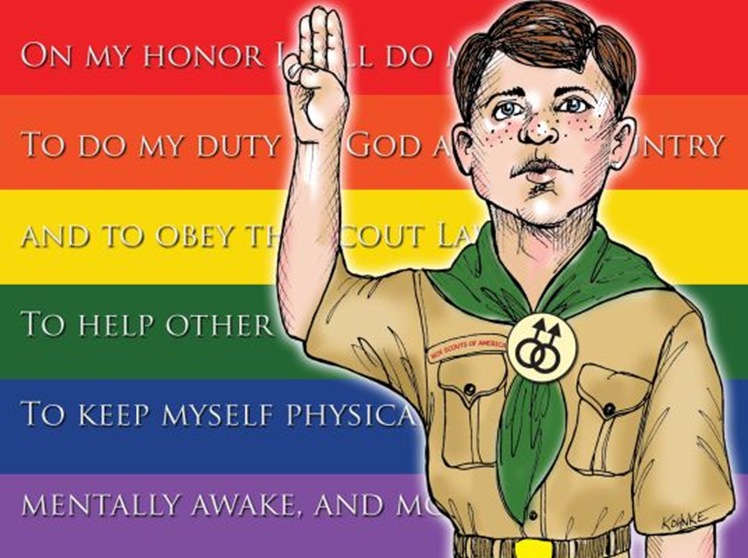 Absolutely sickening. Have the boy scout leaders all taken complete leave of their senses