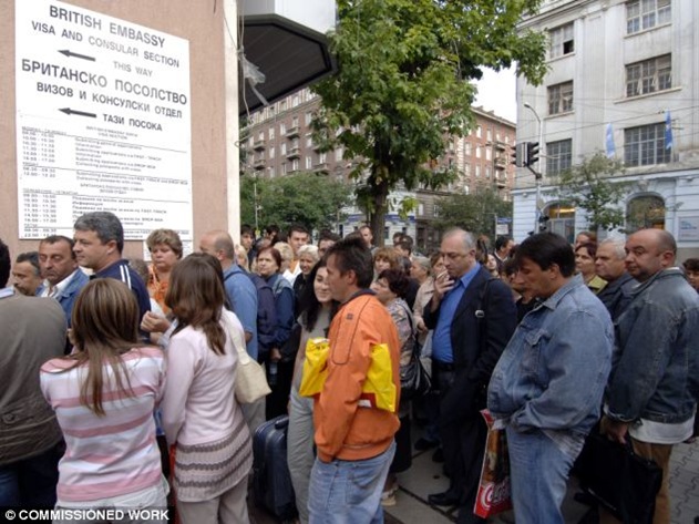Romania and Bulgaria have been handing out passports to thousands of non-EU citizens, allowing them to come and claim benefits and work in Britian now that the visa restrictions are lifted. Romania and Bulgaria have been handing out passports to thousands of non-EU citizens, allowing them to come and claim benefits and work in Britian now that the visa restrictions are lifted.