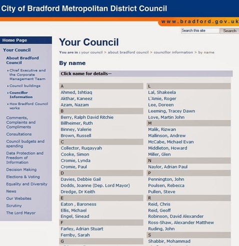 You can find out the name and address of your councillors here.