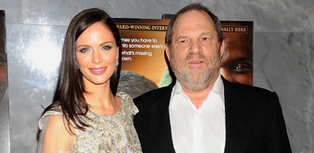 Jew scum Harvey Weinstein and his beautiful Aryan wife.