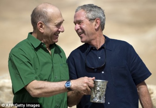 bush-olmert bush-olmert