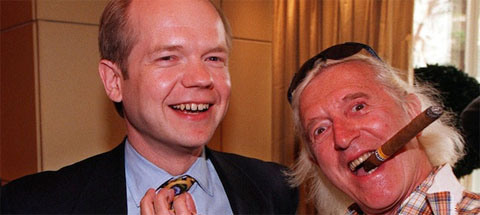 William Hauge with Jimmy Saville