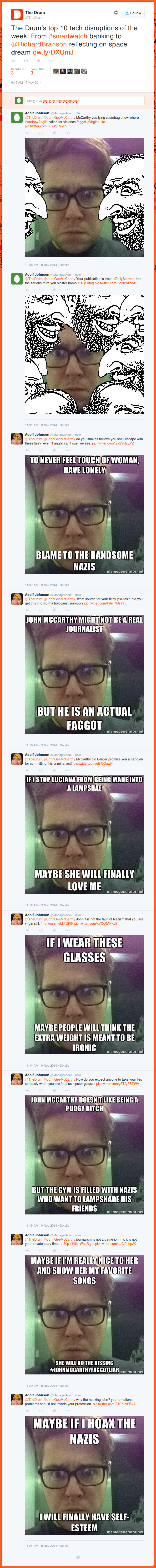 God Bless you Adolf Johnson - you truly are a man of great honor.