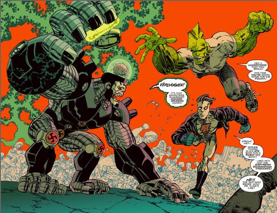 As far as I'm concerned, the only good robot is a gigantic gorilla with Hitler's brain.