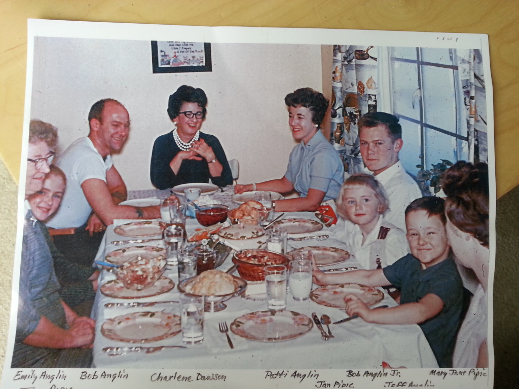 These are my paternal grandparents (facing each other at the back of the table.  Grandma was German/Swedish, Grandpa was Anglo.