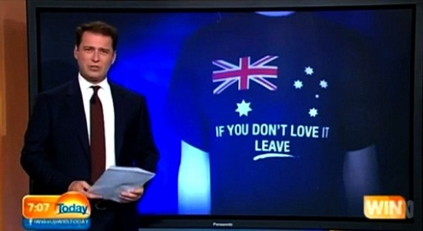 The t-shirt that set off a hellstorm of Moslem tears.