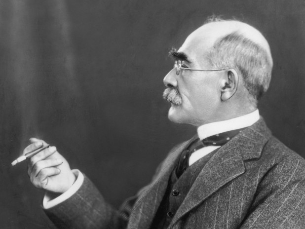 English poet and novelist Rudyard Kipling poses in 1925.