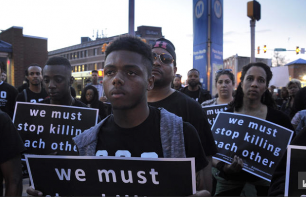 From April 17 in Baltimore... not two weeks later blacks would unite in the insurrection of 2015 in the 65 percent black city