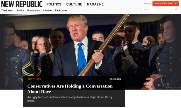 Liberals and cuckservatives agree: Donald Trump is the new Bane.