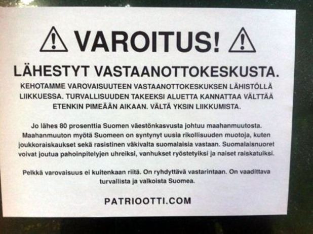 Story Patriot warning