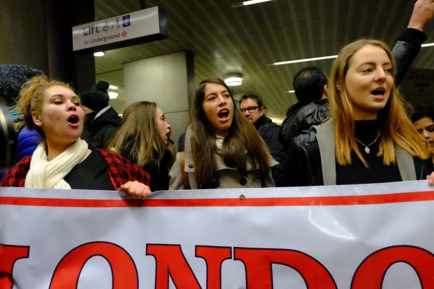 Yes. White women are demonstrating in "solidarity" with haji gang-rapists. What did you think was going to happen when you gave them "rights"?