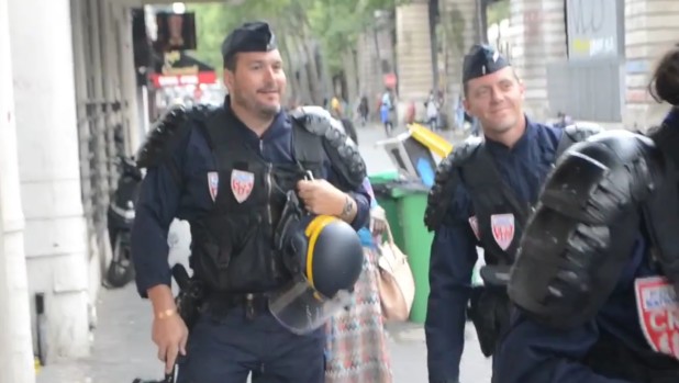 smirking frog police