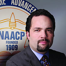 Benjamin Todd Jealous, CEO of NAACP. Makes $295,000 a year.