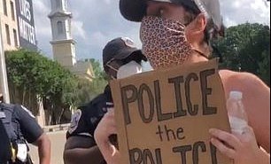 Watch: White Woman Energetically Defends Black Lives Against Devilish Police