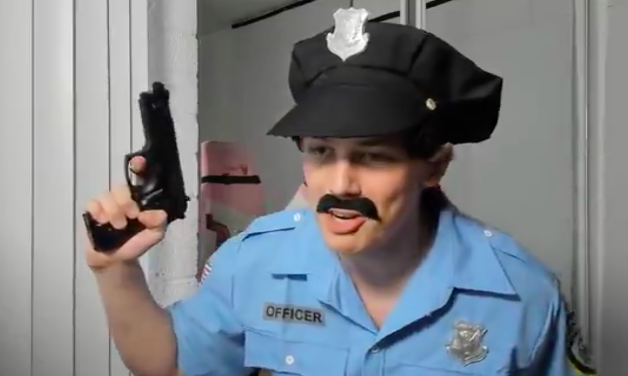 Officer Catboy Patrols the Streets to Clean Up This Town