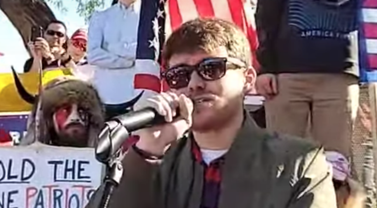 Nick Fuentes Takes Over Phoenix Rally, Forces Boomers to Join His Mighty Cause!