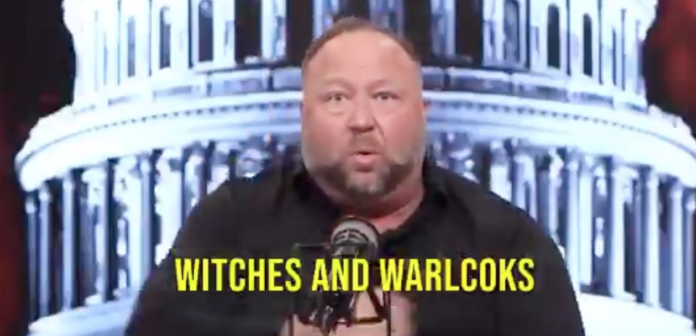 Alex Jones Snaps on QAnon Shaman: “All of It’s Lies”
