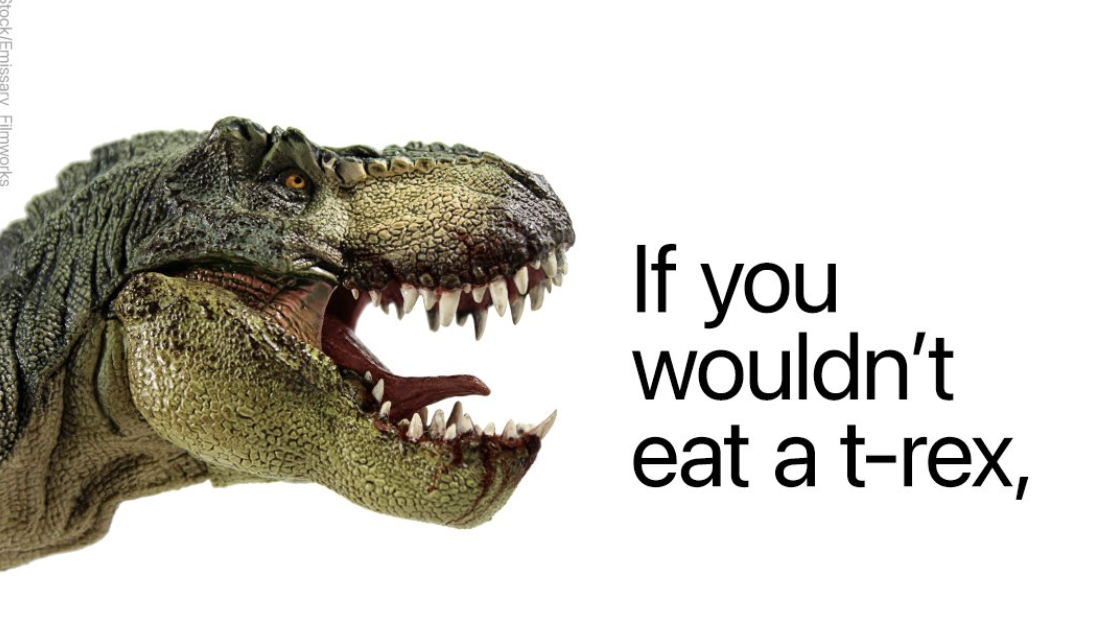 Vegan Group Releases Ad Claiming T-Rex Gave Birth to a Chicken