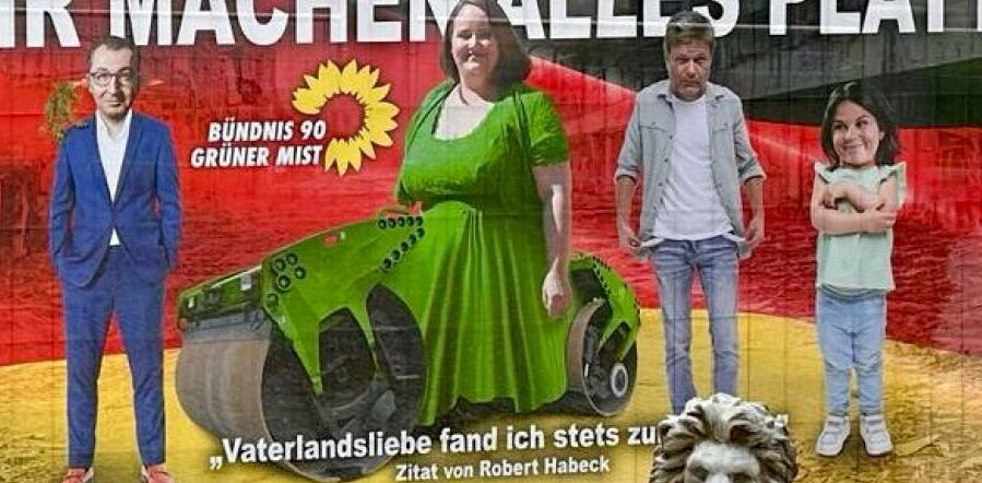 Germany: Man Fined €6,000 for Billboard Making Fun of Green Politicians