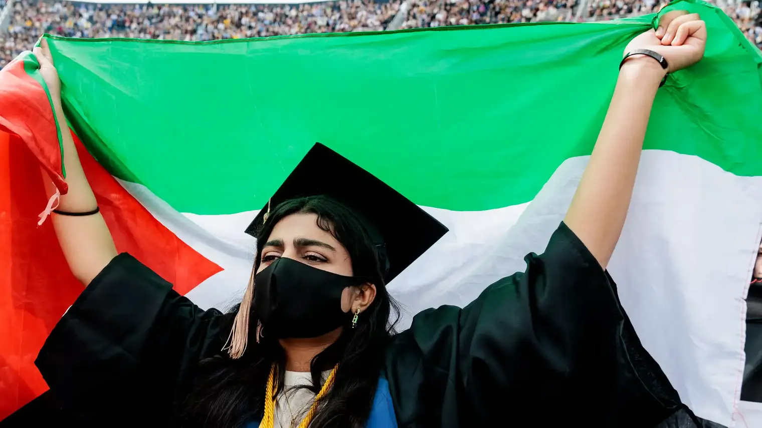 University of Michigan: Graduating Students Wave Palestine Flags and Protest During Ceremony!