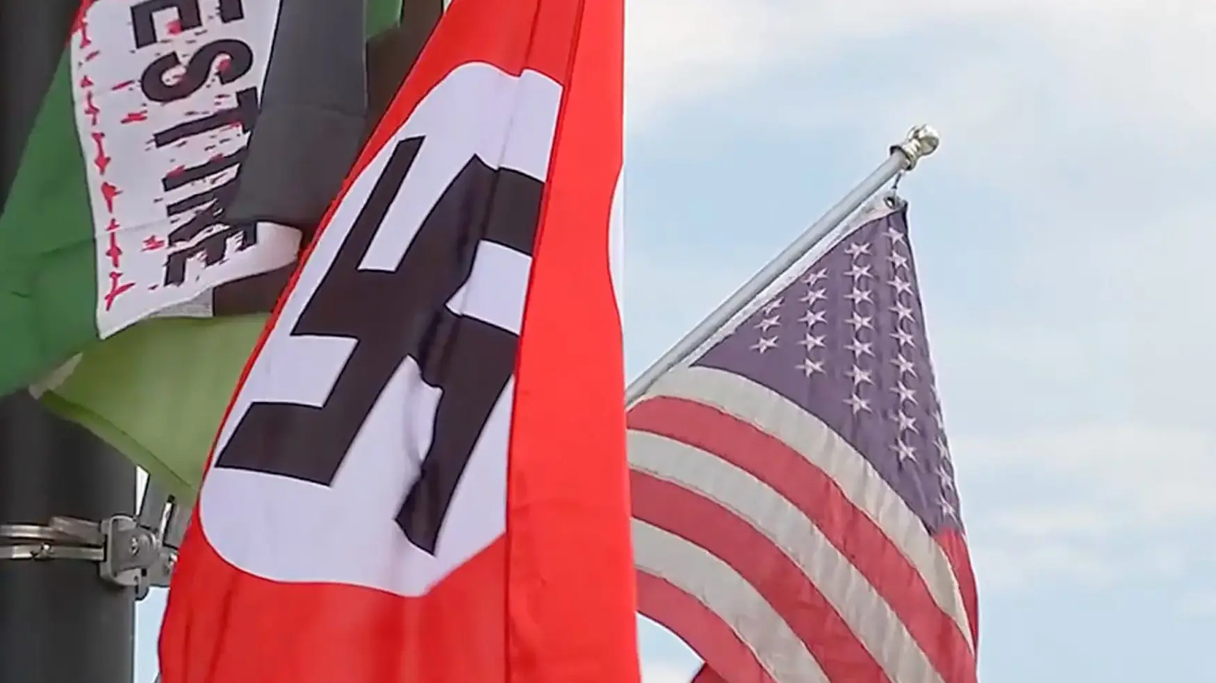 Arabian Florida Tire Shop Flying Nazi Flag to Protest Gaza Genocide