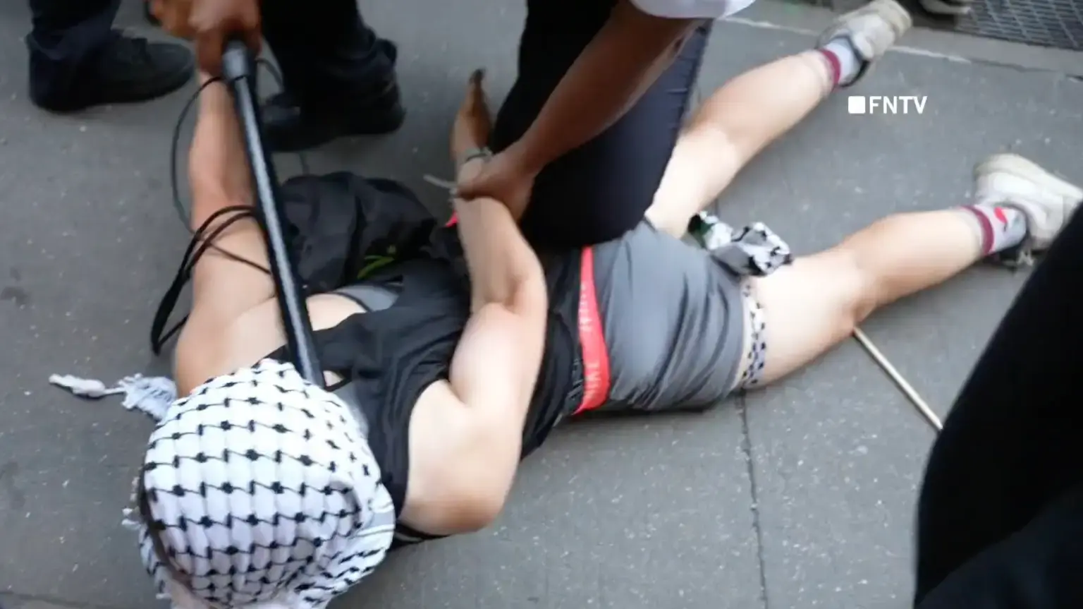 Watch: Bloodthirsty Badge Niggers Brutalize Pro-Palestine Protesters Outside Biden’s NYC Fundraiser