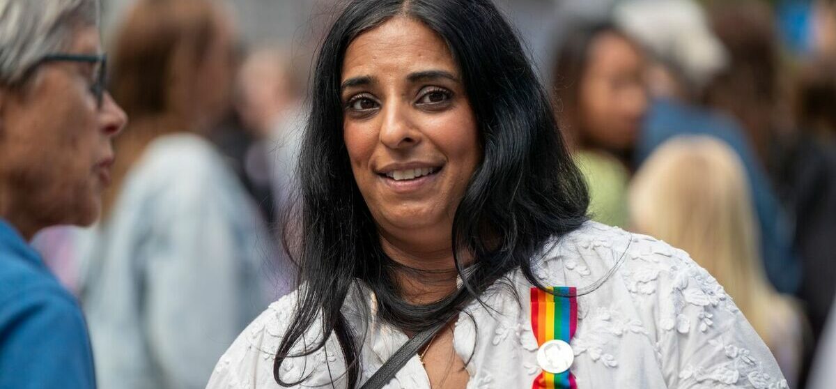 Norway: Obese Paki Culture Minister Shows Her Tits to Support Faggotry