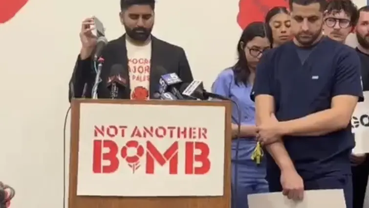 DNC: Anti-Genocide Protesters Hold Sit-In Calling for a Palestinian American Speaker