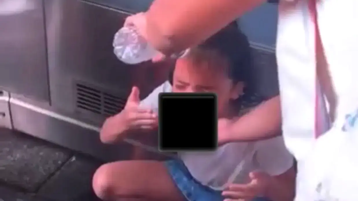 Vicious Jew Pepper Sprays Children During Anti-Genocide Protest Near Times Square