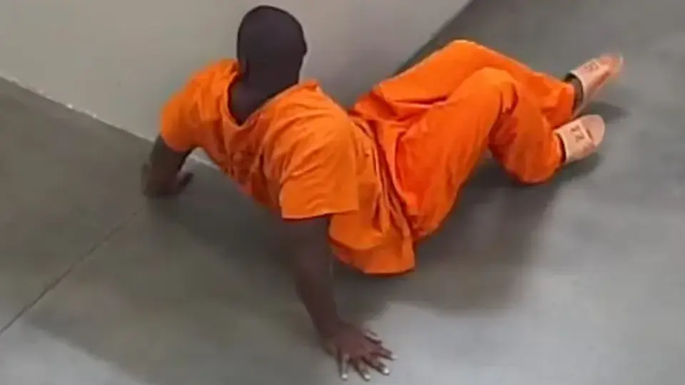 Arizona: Black Does the Crab-Walk While Moving in for a Rape After Falling for a Fat Ass